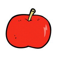 comic cartoon shiny apple