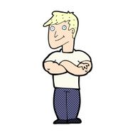 comic cartoon muscular man