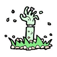comic cartoon zombie arm