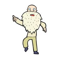 comic cartoon stressed old man N2