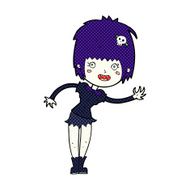comic cartoon vampire girl N21