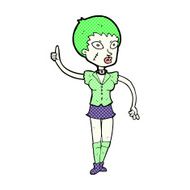 comic cartoon halloween girl N2