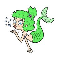 comic cartoon pretty mermaid N4
