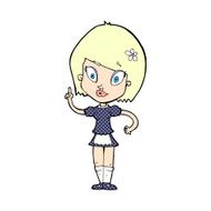comic cartoon pretty maid