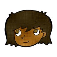 comic cartoon female face N19