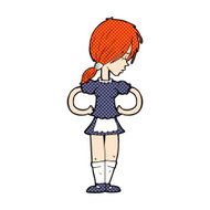 comic cartoon waitress N3