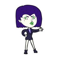 comic cartoon vampire girl N23