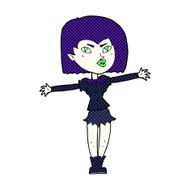 comic cartoon vampire girl N24