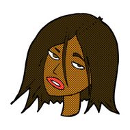 comic cartoon annoyed woman N21