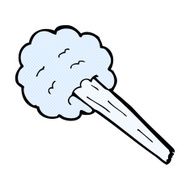 comic cartoon gust of wind