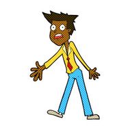 comic cartoon stressed man N6