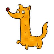 comic cartoon happy dog N8