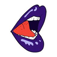comic cartoon open mouth N4