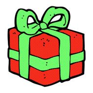 comic cartoon christmas present N4