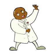 comic cartoon mad scientist N2