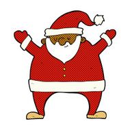 comic cartoon santa claus N23