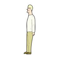 comic cartoon tall man