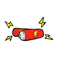 comic cartoon batteries
