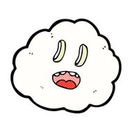 comic cartoon spooky cloud