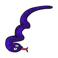 comic cartoon hissing snake N4