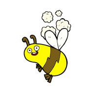 funny comic cartoon bee N3