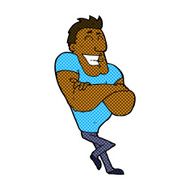comic cartoon muscle guy N2