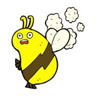 funny comic cartoon bee N4