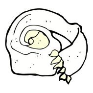 comic cartoon scarf N2