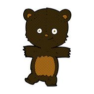 comic cartoon cute black bear N2