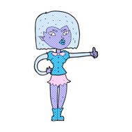 comic cartoon vampire girl giving thumbs up N2