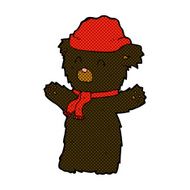 comic cartoon cute black bear N3