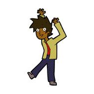 comic cartoon excited boy N15