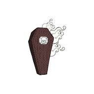 spooky comic cartoon coffin N3