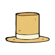 comic cartoon old top hat N2