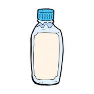 comic cartoon drink bottle