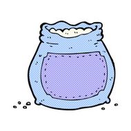 comic cartoon bag of flour N3