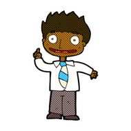 comic cartoon man with idea N13