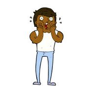 comic cartoon gasping man