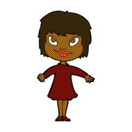 comic cartoon girl shrugging shoulders N4