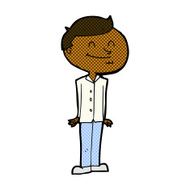 comic cartoon smiling man N4