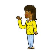 comic cartoon woman explaining N6