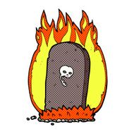 comic cartoon spooky grave N6