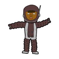comic cartoon astronaut N13