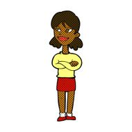 comic cartoon smug woman N3