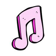 comic cartoon musical note N4