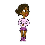 comic cartoon girl talking N2