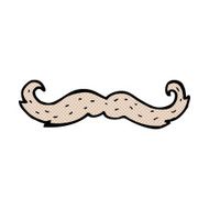 comic cartoon mustache symbol N2