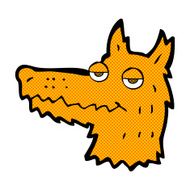 comic cartoon fox head