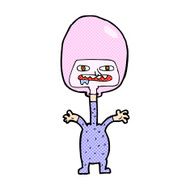 comic cartoon space alien N2