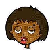 comic cartoon bored woman N4